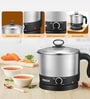 Silver Multi-Purpose Electric Kettle with Egg Boiler Rack