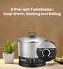 Silver Multi-Purpose Electric Kettle with Egg Boiler Rack
