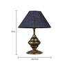 Groove Silver Natural Fiber Shade Night Lamp With Metal Base