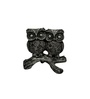 Silver Owls Sitting on Branch Decorative Showpiece