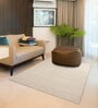 Silver Plain Solids Wool 6 x 9 Feet Machine Made Carpet