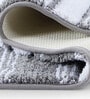 Silver Polyester 24X16 Inches Anti-Skid  Bath Mat