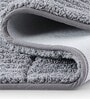 Silver Polyester 24X16 Inches Anti-Skid  Bath Mat