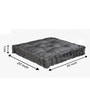 Silver Solid Polyester 20x20 Inches Floor Cushion