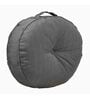 Silver Solid Polyester 22x22 Inches Floor Cushion
