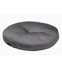 Silver Solid Polyester 22x22 Inches Floor Cushion