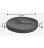 Silver Solid Polyester 22x22 Inches Floor Cushion