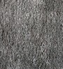 Silver Polyester Shaggy 6' x 4' Hand tufted Carpet