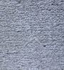 Silver Polyester Shaggy 9' x 6' Hand tufted Carpet