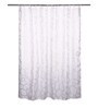Silver Polyester Blackout Shower Curtain