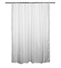 Silver Polyester Blackout Shower Curtain