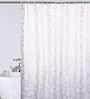 Silver Polyester Blackout Shower Curtain