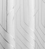 Silver Polyester Blackout Shower Curtain