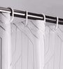 Silver Polyester Blackout Shower Curtain
