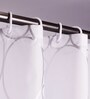 Silver Polyester Blackout Shower Curtain
