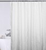 Silver Polyester Blackout Shower Curtain