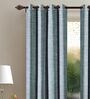 Grey Solid Polyester 9 Ft Blackout Eyelet Door Curtains (Set of 2)