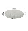 Silver Striped Polyester 22x22 Inches Floor Cushion