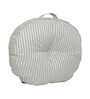 Silver Striped Polyester 22x22 Inches Floor Cushion