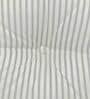 Silver Striped Polyester 22x22 Inches Floor Cushion