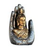 Golden Silver Handcrafted Polyresin Buddha Palm