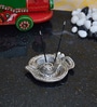 Silver Metal Incense Holder