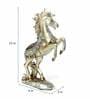Silver Polyresin Promo Jumping Horse Showpiece
