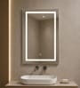 Silver Rectangle Shape LED Wall Mirror