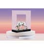 Silver Resin Raging Bull 16 Inch Animal Figurines (1 Pc)
