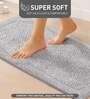 Silver Reversible Cotton Bathmat (40x60 cm)