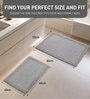 Silver Reversible Cotton Bathmat (40x60 cm)
