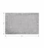 Silver Reversible Cotton Bathmat (40x60 cm)