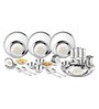 Royal Daisy Heavy Gauge Stainless Steel Dinner Set