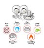 Royal Daisy Heavy Gauge Stainless Steel Dinner Set