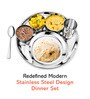 Royal Daisy Heavy Gauge Stainless Steel Dinner Set
