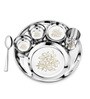 Royal Daisy Heavy Gauge Stainless Steel Dinner Set