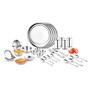 Heavy Gauge Stainless Steel Laser Design Dinner Set