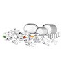 Heavy Gauge Stainless Steel Laser Design Dinner Set