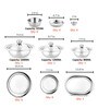 Heavy Gauge Stainless Steel Laser Design Dinner Set
