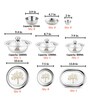 Heavy Gauge Stainless Steel Laser Design Dinner Set