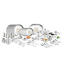 Silver Set of 91 Stainless Steel Dinner Set