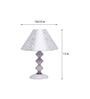Silver Shade Table Lamp With Metal Base