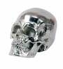 Silver Skull Aluminium Table Accent