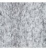 Silver Solid Shaggy Polyester 24x16 Inches AntiSkid Bath Mat