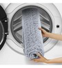 Silver Solid Polyester 24x16 Inches AntiSkid Bath Mat