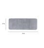 Silver Solid  Polyester 59 x 24 Inches Anti-skid Bath Mats