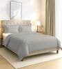 Silver Solid 400 TC Cotton Double Sized Duvet Cover