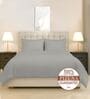 Silver Solid 400 TC Cotton Double Sized Duvet Cover