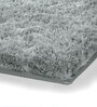 Silver Solid Microfiber 3 X 5 Feet Tufted Carpet