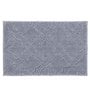 Silver Solid MicroFibre 14x10 Inches Antiskid Bath Mats